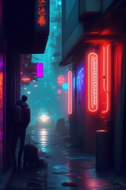 Wallpaper Love City street scene at night5
