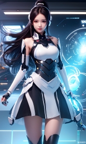 Mecha Girl 4k167p AI Mecha Girl Painting Wallpaper High quality Cyberpunk women (48)